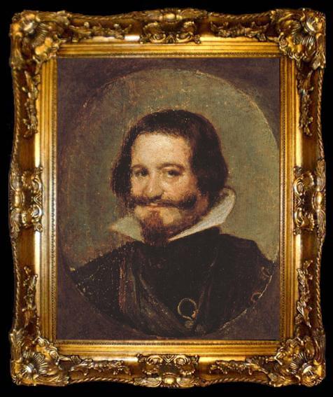framed  Diego Velazquez Portrait du comte-duc d